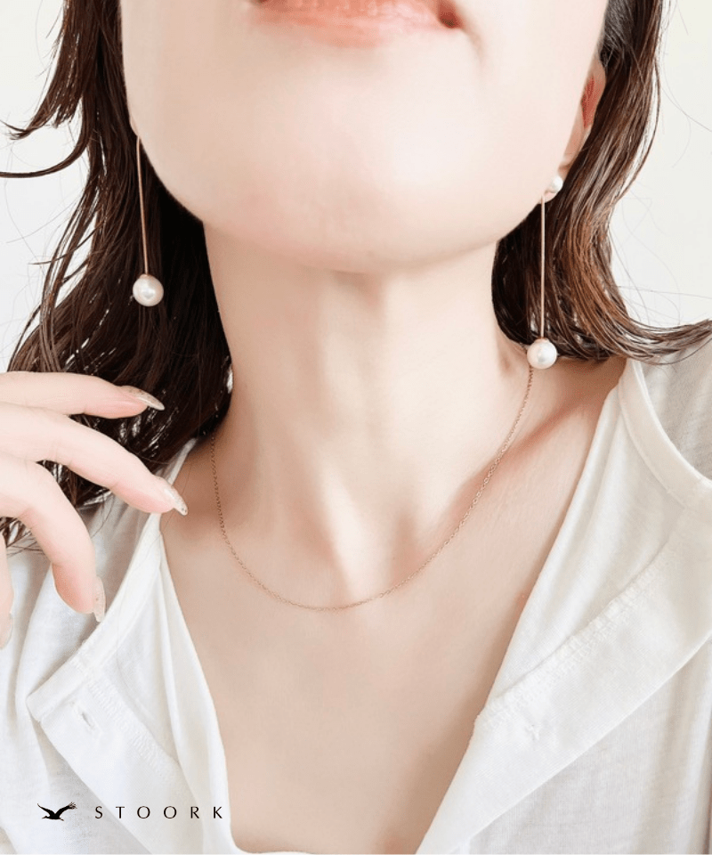 Snake Chain Pearl Pierce - stoork