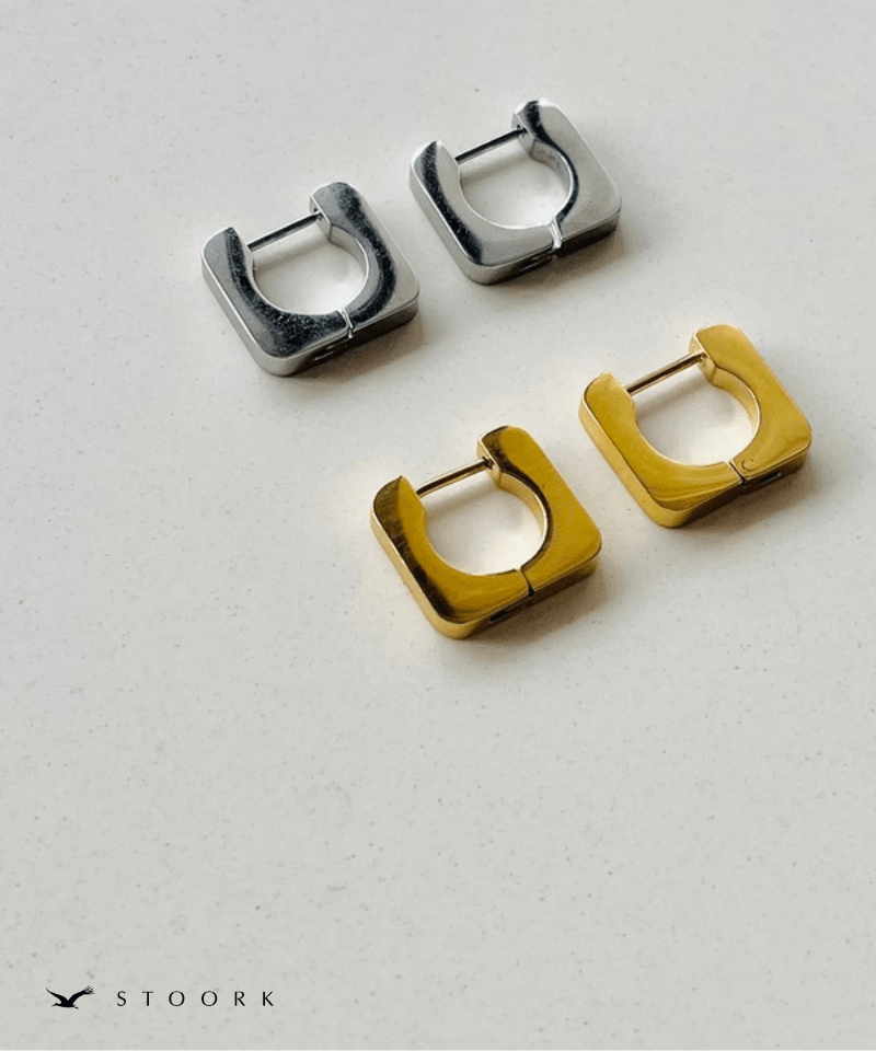 Soft Square Hoop Pierce - stoork