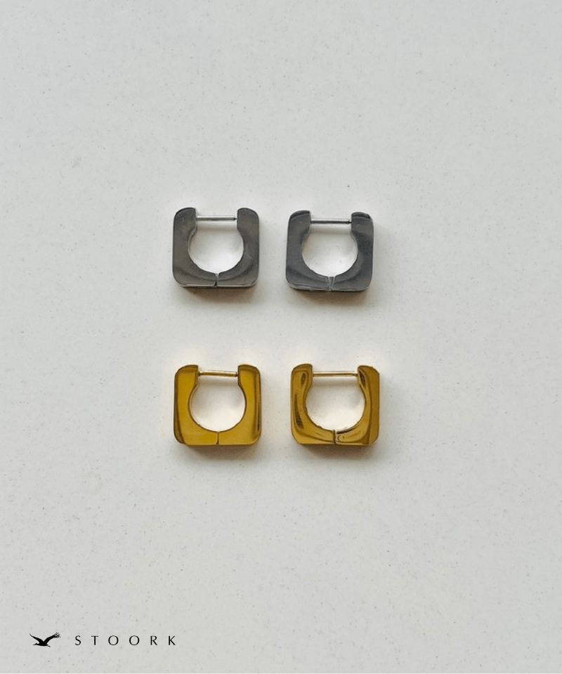 Soft Square Hoop Pierce - stoork