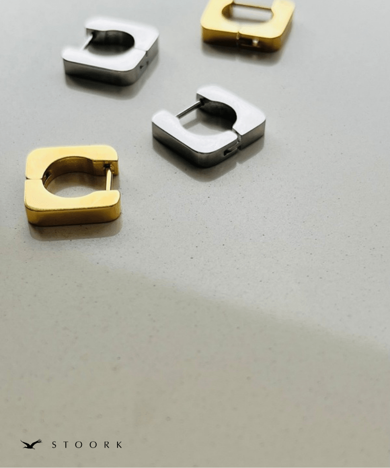 Soft Square Hoop Pierce - stoork