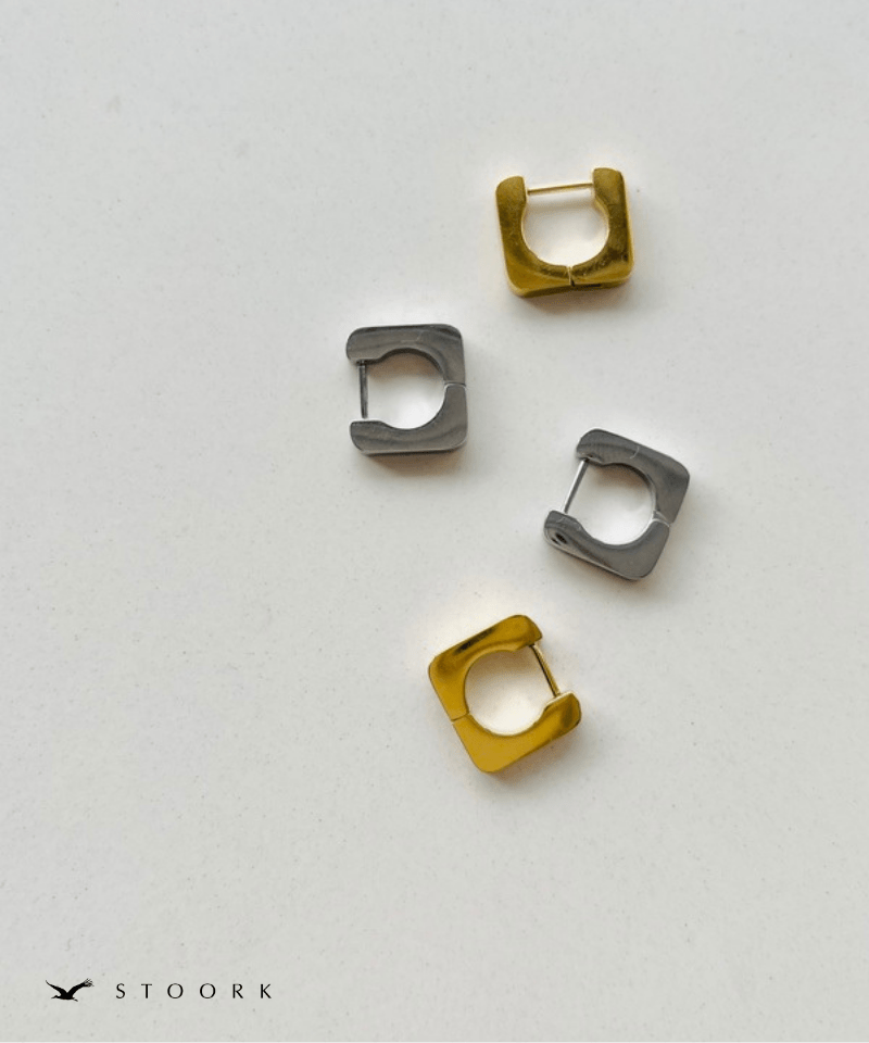 Soft Square Hoop Pierce - stoork