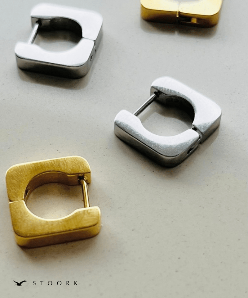 Soft Square Hoop Pierce - stoork