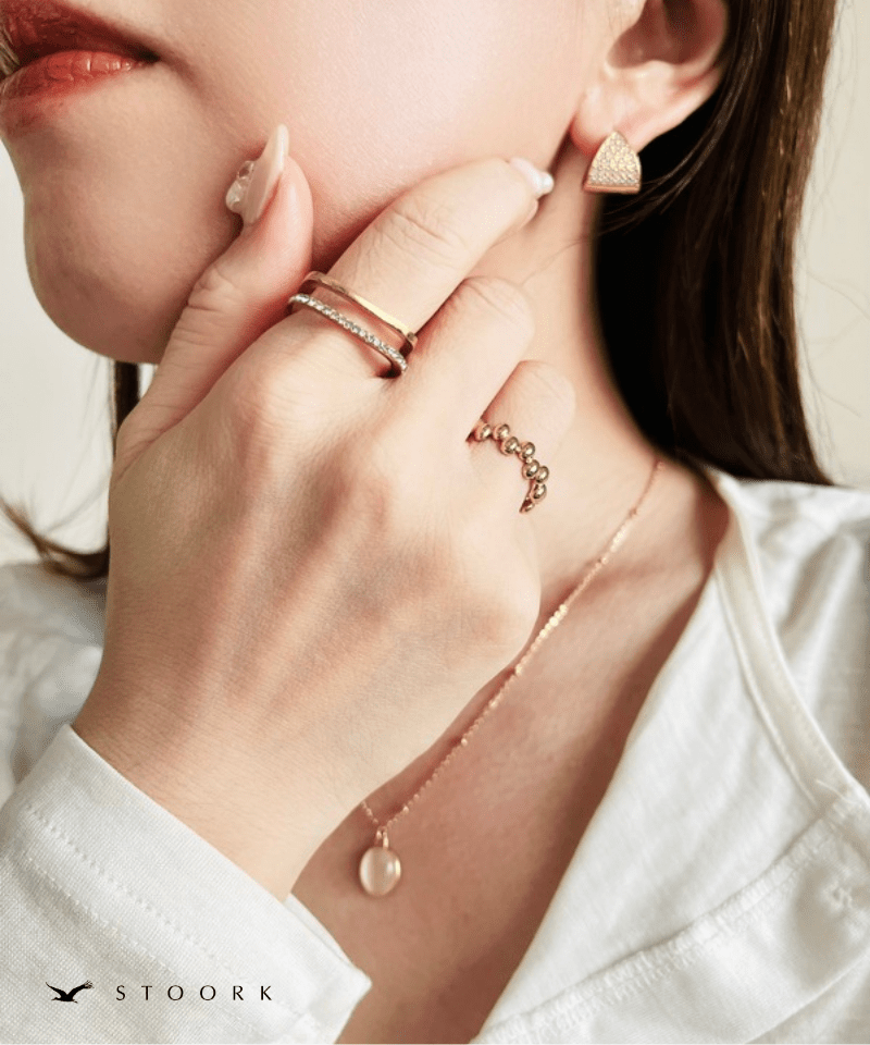 Square Double Line Ring - stoork