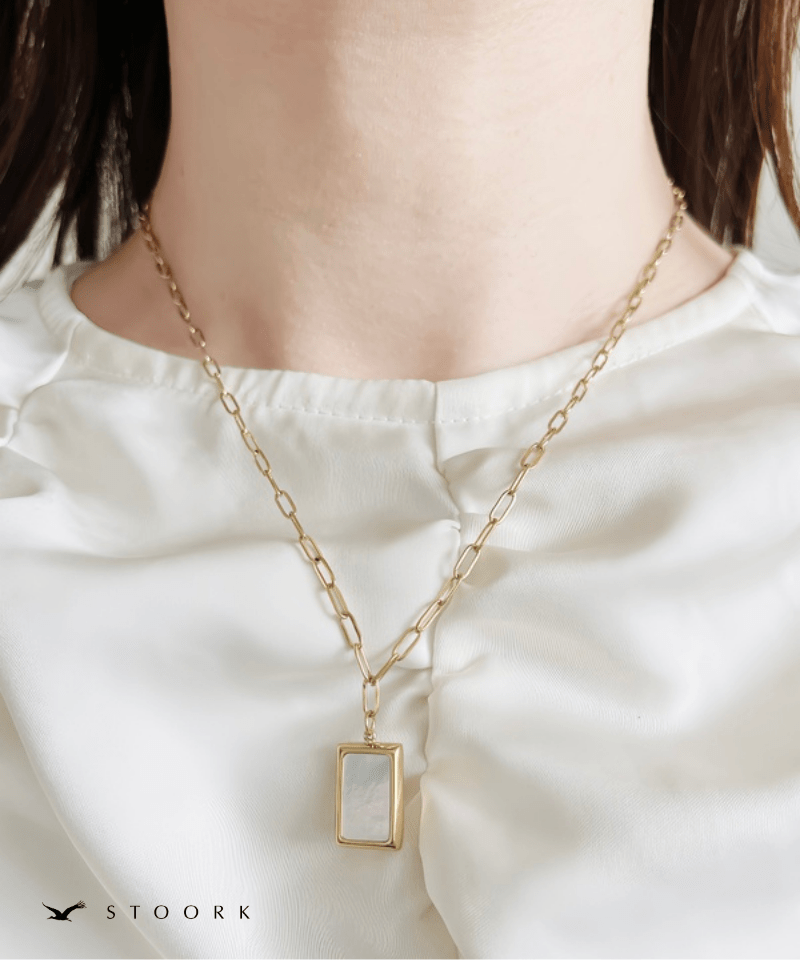 Square Shell Necklace - stoork