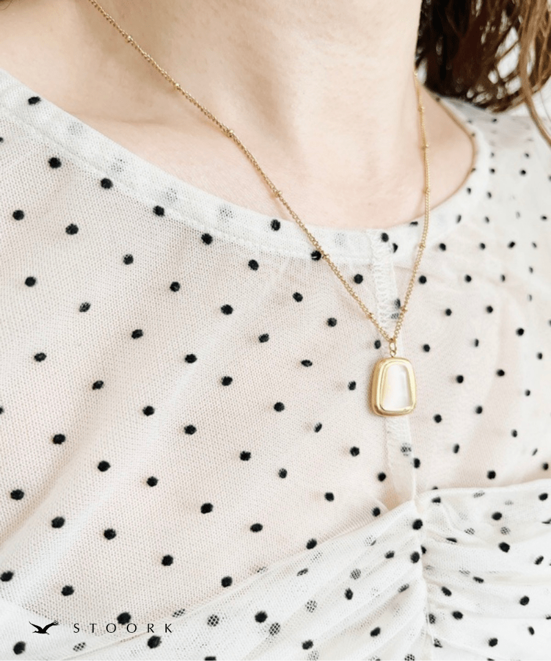 Square Stone Necklace - stoork
