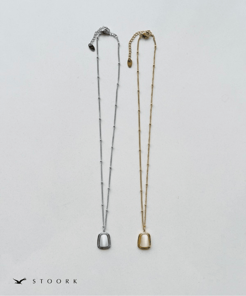 Square Stone Necklace - stoork