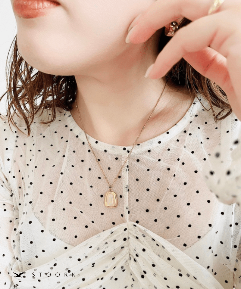 Square Stone Necklace - stoork