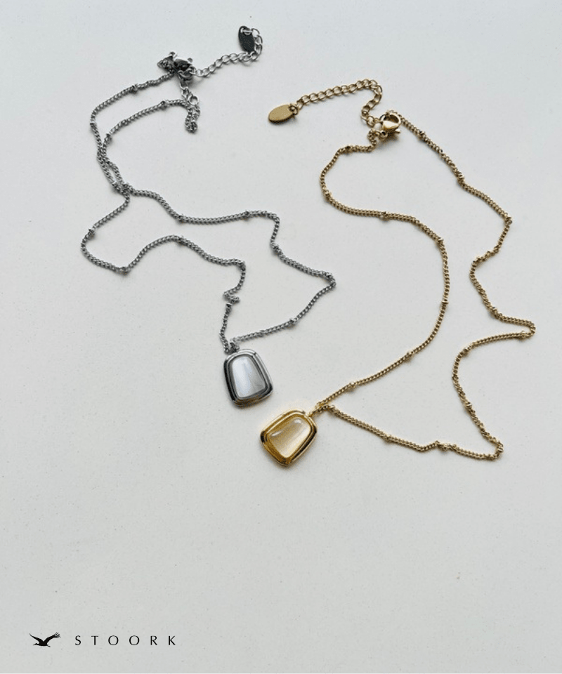 Square Stone Necklace - stoork