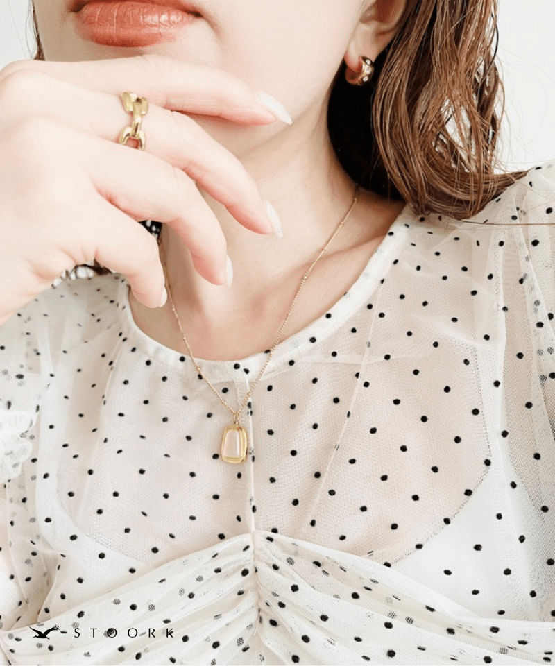Square Stone Necklace - stoork