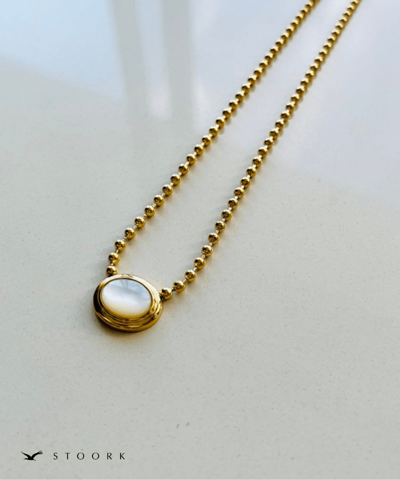 Stone Top Ball Necklace - stoork