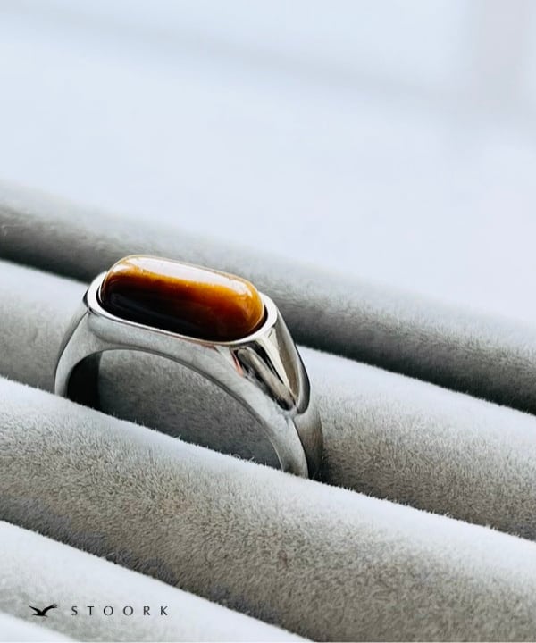 【再入荷】Tiger Eye Oval Ring - stoork