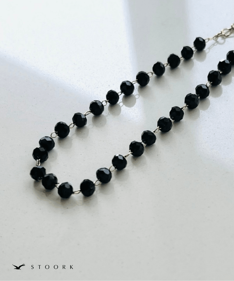 Tiny Black Beads Bracelet - stoork