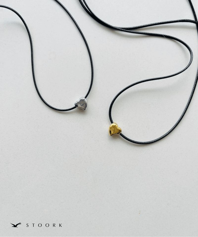 Tiny Heart Code Necklace - stoork
