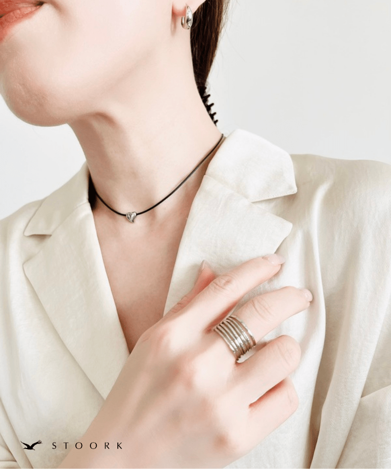 Tiny Heart Code Necklace - stoork