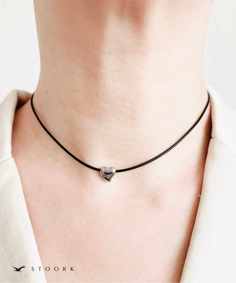 Tiny Heart Code Necklace - stoork