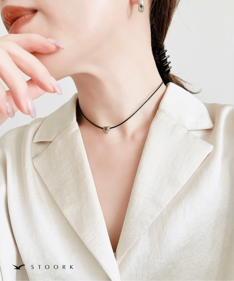 Tiny Heart Code Necklace - stoork