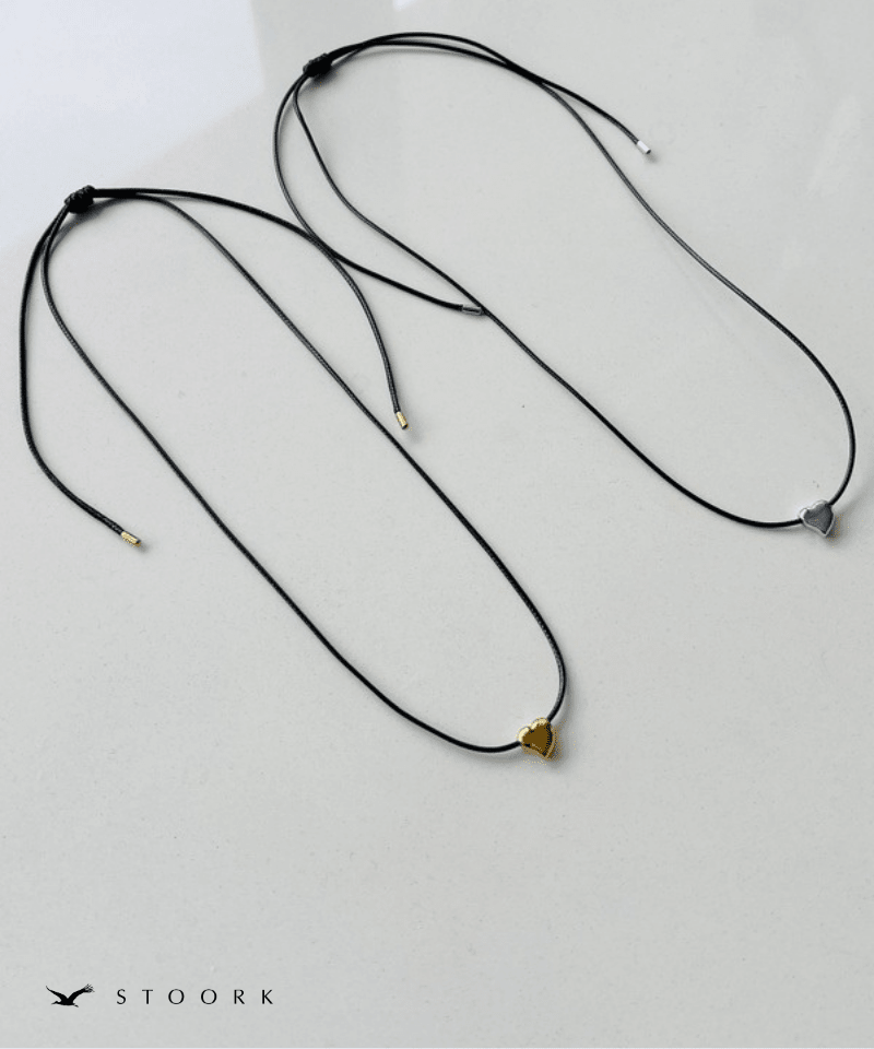 Tiny Heart Code Necklace - stoork