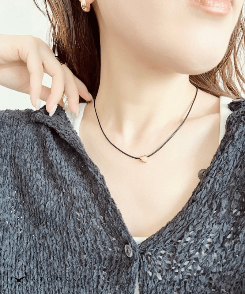 Tiny Heart Code Necklace - stoork