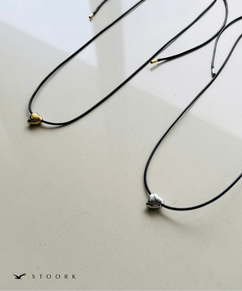 Tiny Heart Code Necklace - stoork