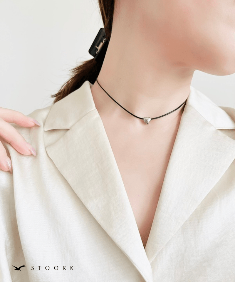 Tiny Heart Code Necklace - stoork