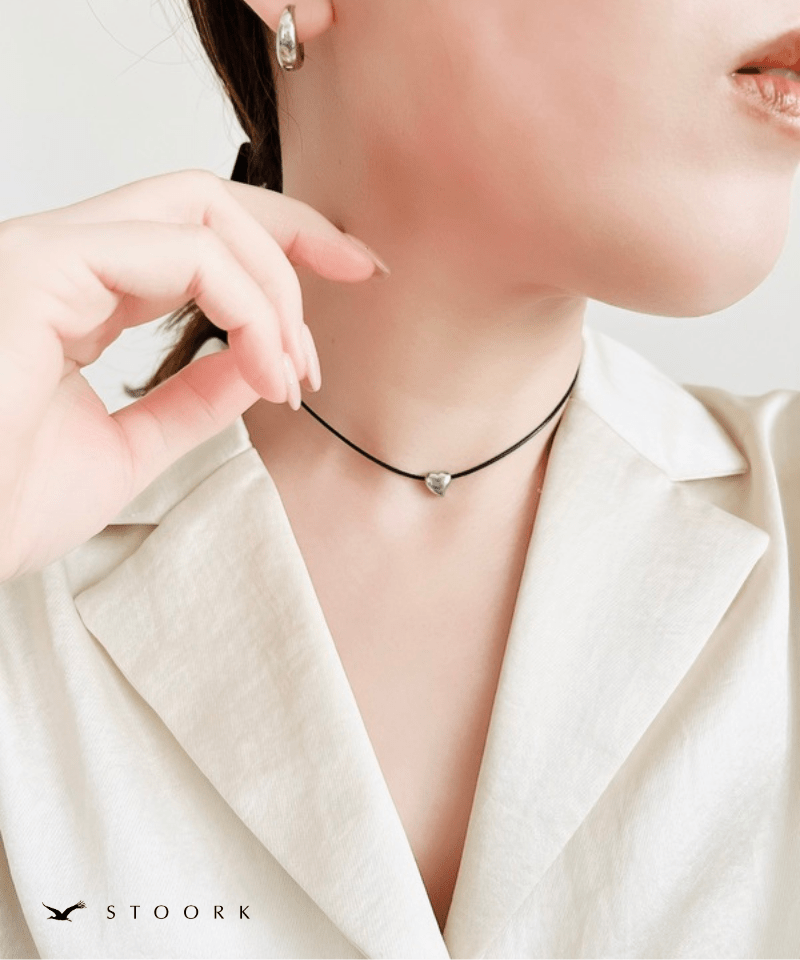 Tiny Heart Code Necklace - stoork