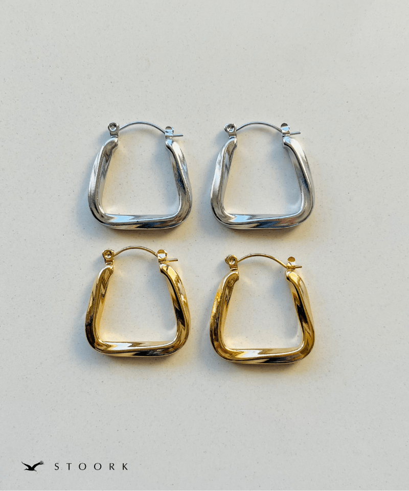 【再入荷】Trapezoid Twist Pierce - stoork
