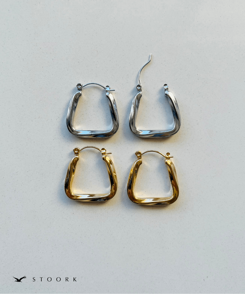 【再入荷】Trapezoid Twist Pierce - stoork