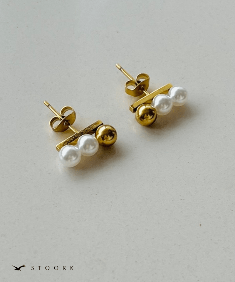 Triple Pearl Bar Pierce - stoork