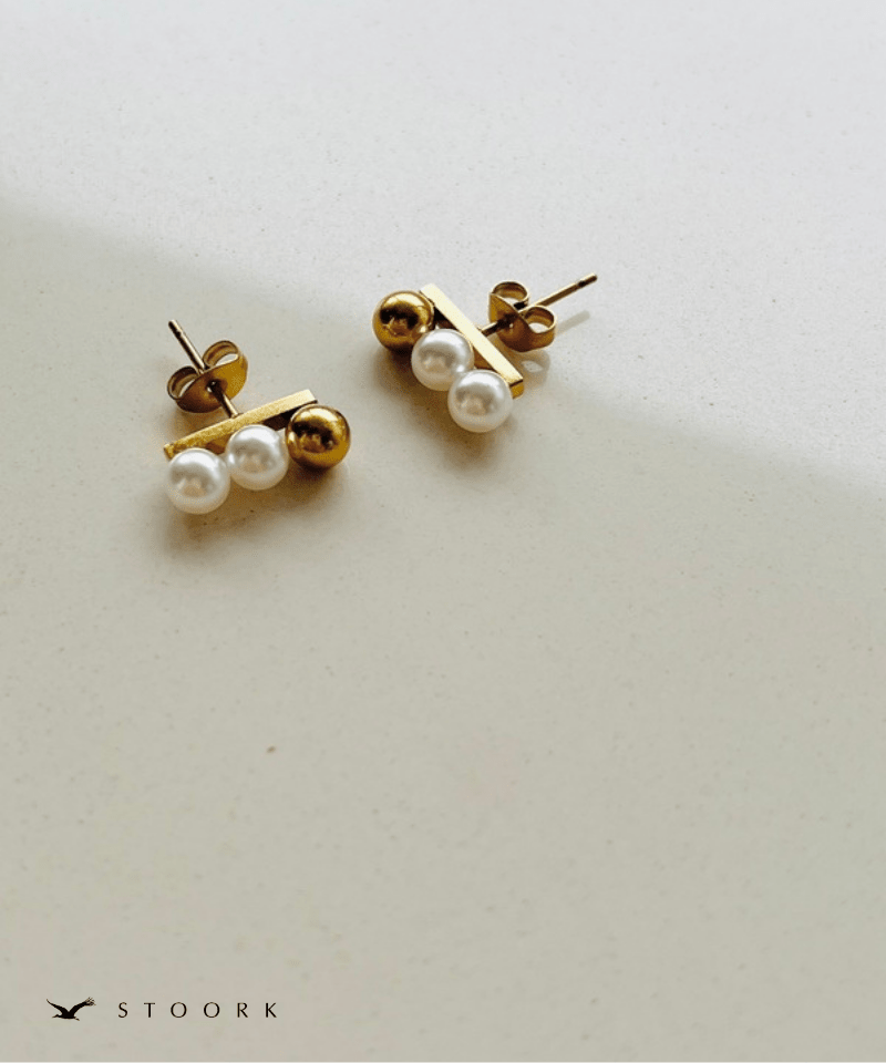 Triple Pearl Bar Pierce - stoork
