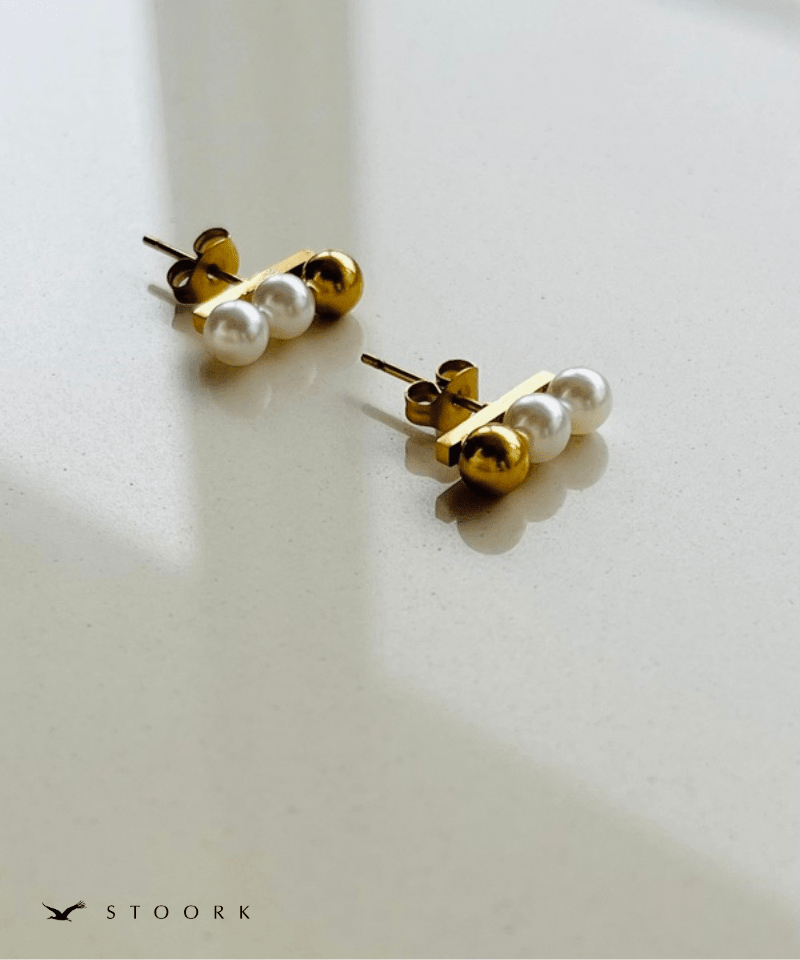 Triple Pearl Bar Pierce - stoork