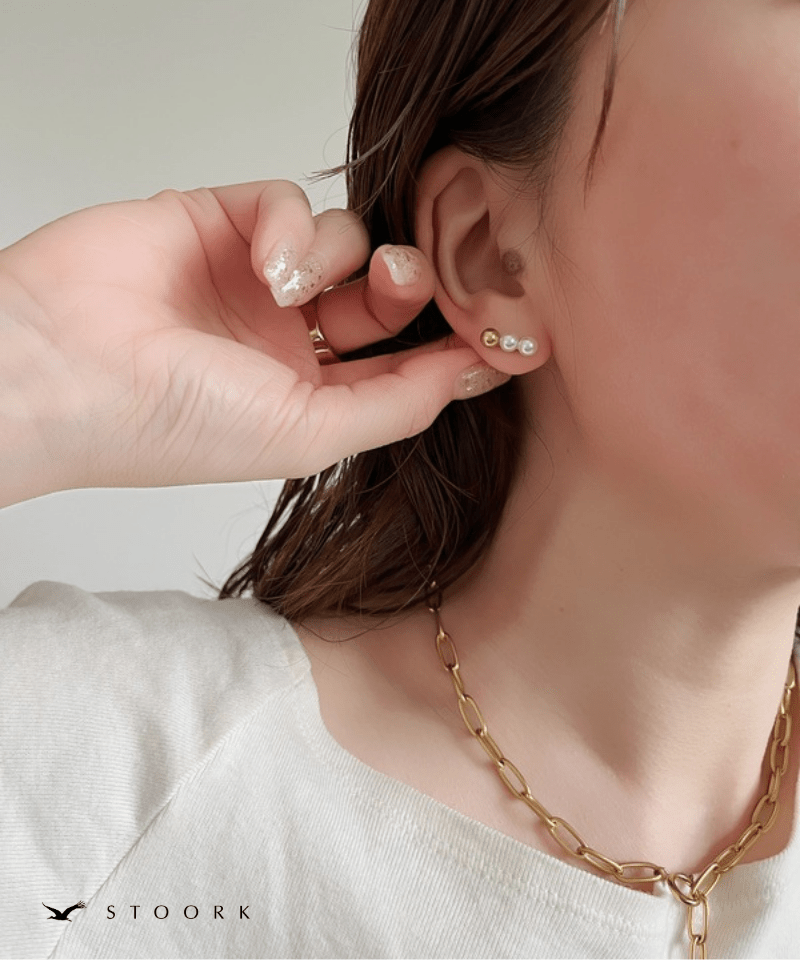 Triple Pearl Bar Pierce - stoork
