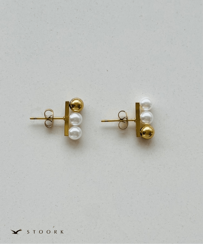 Triple Pearl Bar Pierce - stoork