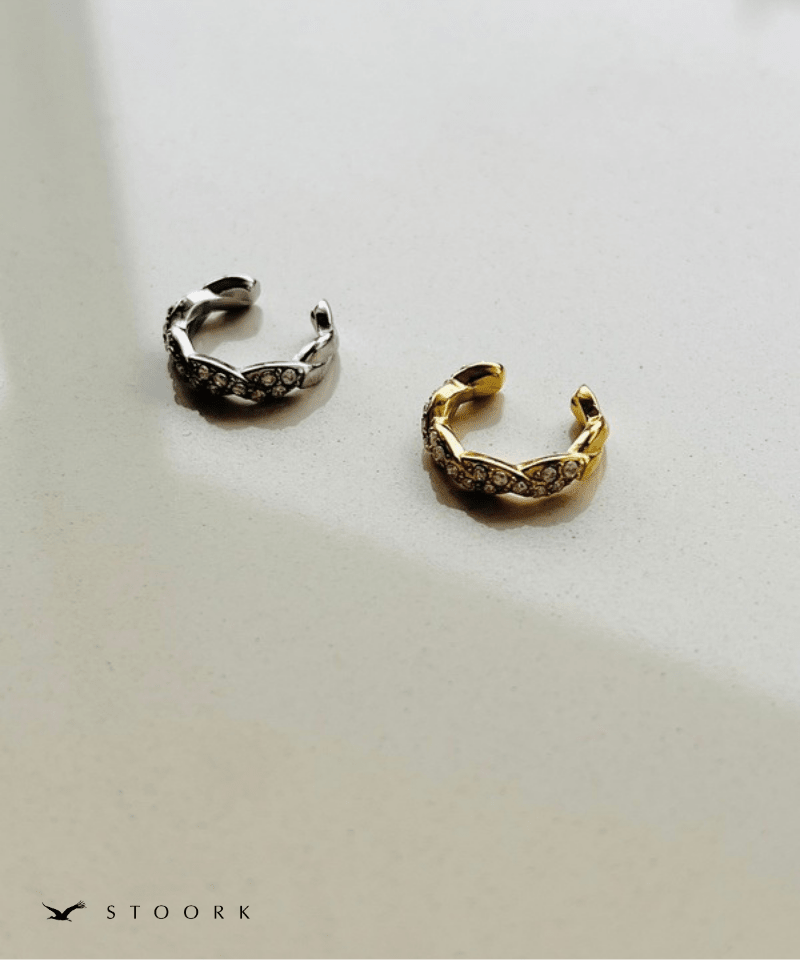 Twist Zircon Ear Cuff - stoork