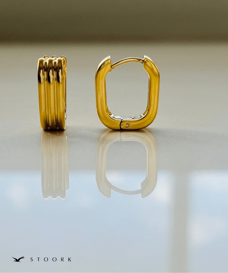 Vertical Line Mini Hoop Pierce - stoork