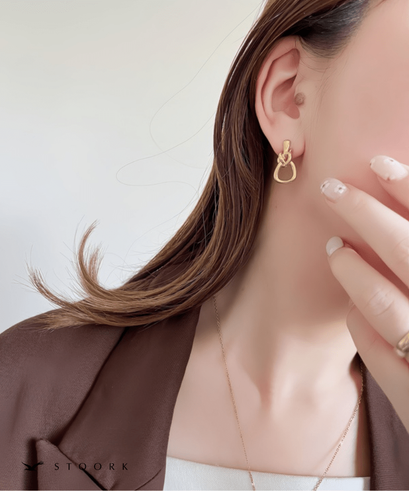Volume Knot Hoop Pierce | 金属アレルギー対応アクセサリー通販
