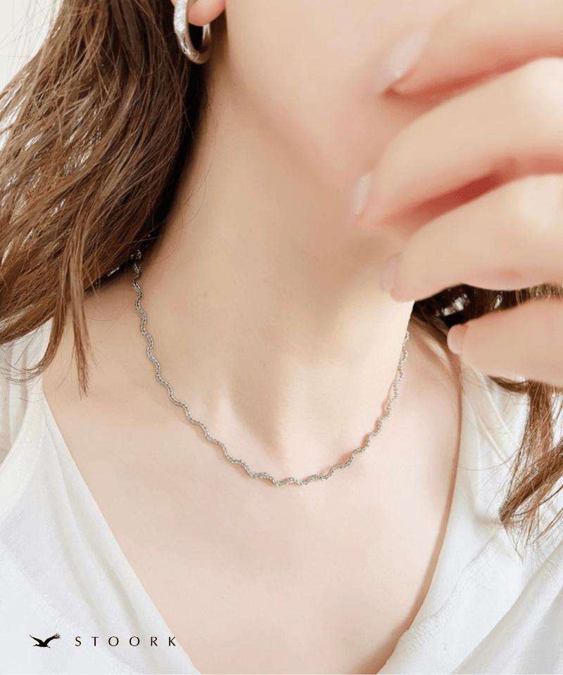 Wave Line Necklace - stoork
