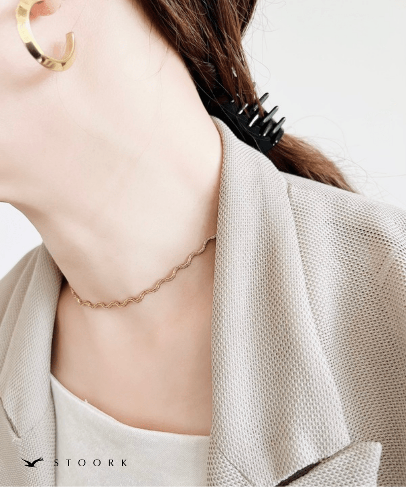 Wave Line Necklace - stoork