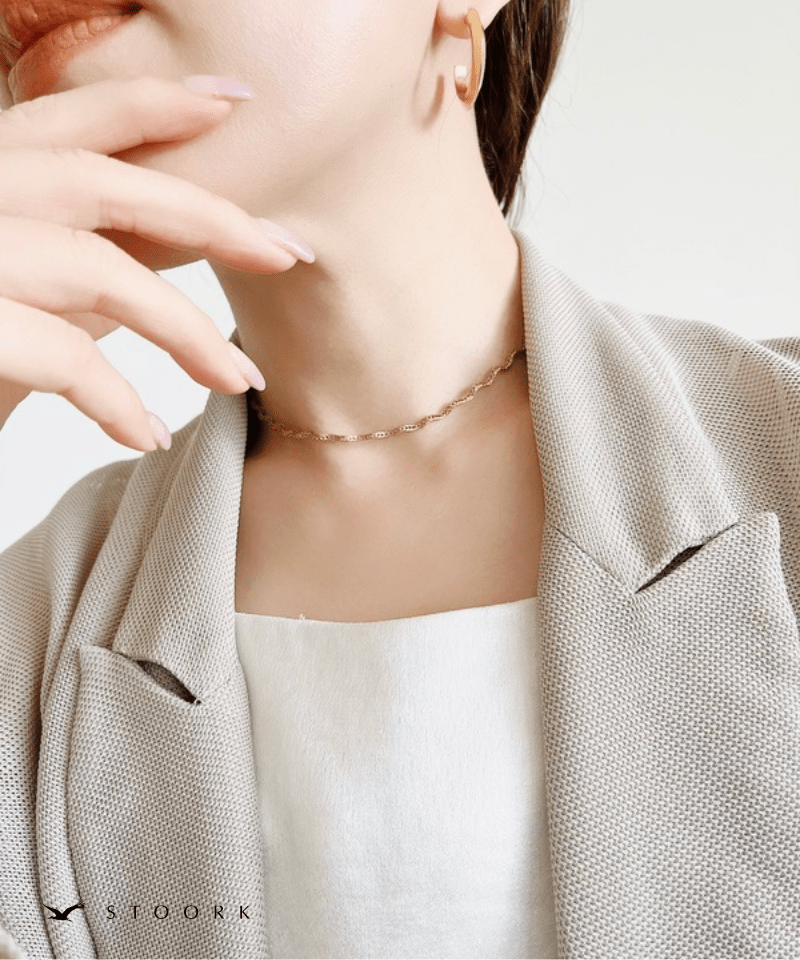 Wave Line Necklace | 金属アレルギー対応アクセサリー通販ショップ