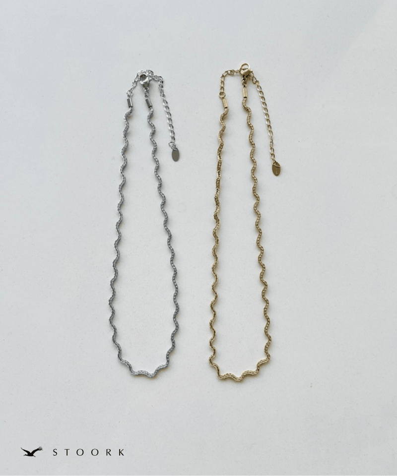 Wave Line Necklace | 金属アレルギー対応アクセサリー通販ショップ