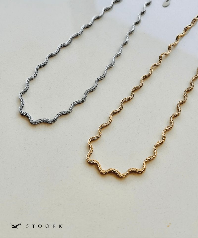 健康アクセサリー LINE WAVE Wave Line Necklace | 金属アレルギー対応アクセサリー通販ショップ