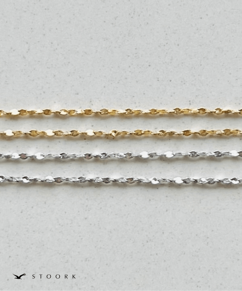 Y Line Slider petal Necklace - stoork