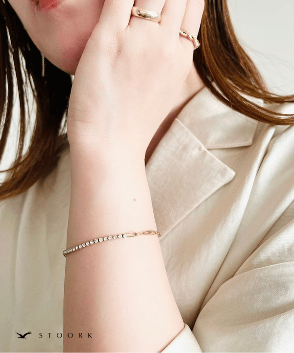 Zircon Chain Bracelet - stoork