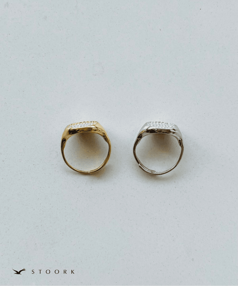 Zircon Circle Ring - stoork