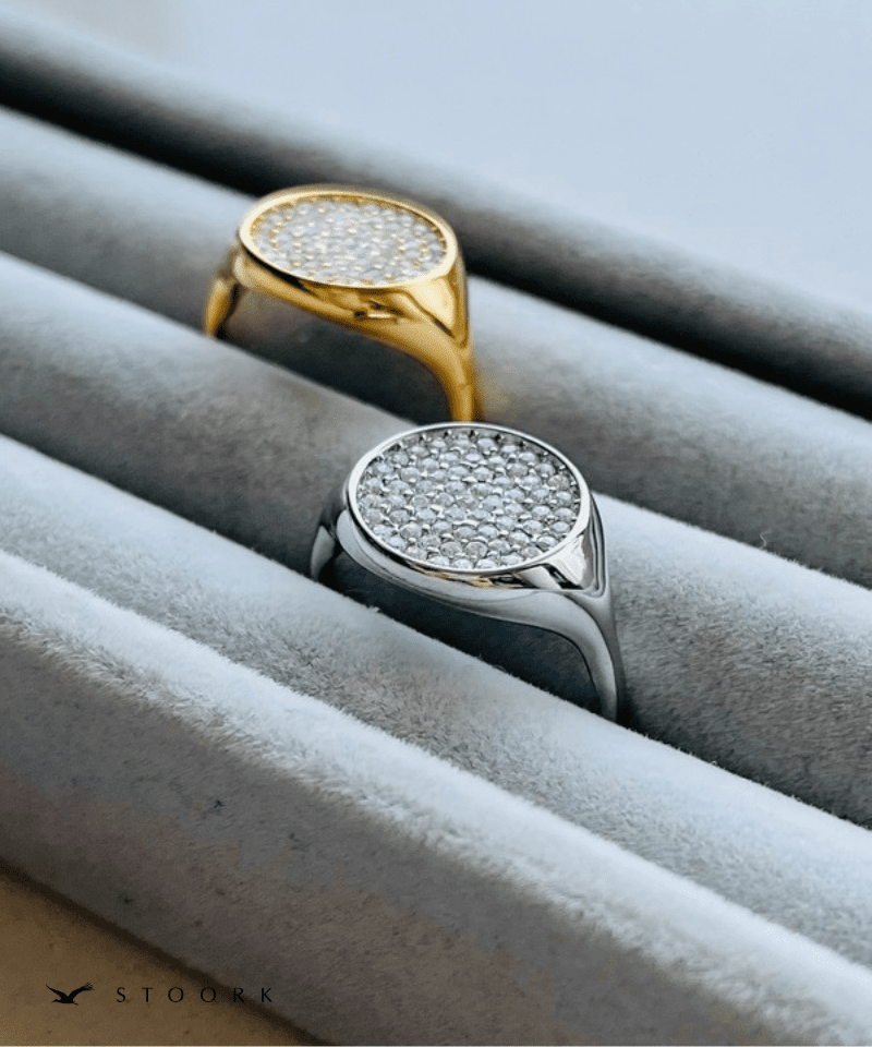 Zircon Circle Ring - stoork