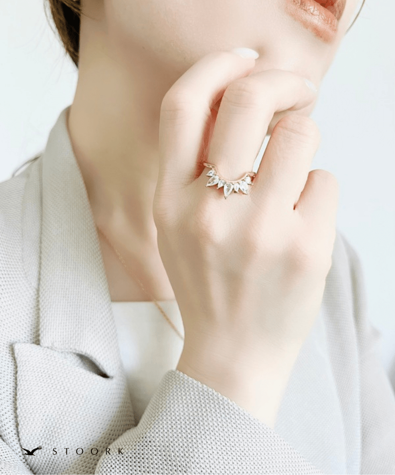 Zircon Crown Ring - stoork