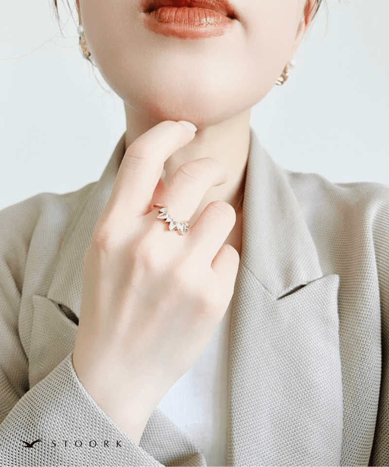 Zircon Crown Ring - stoork
