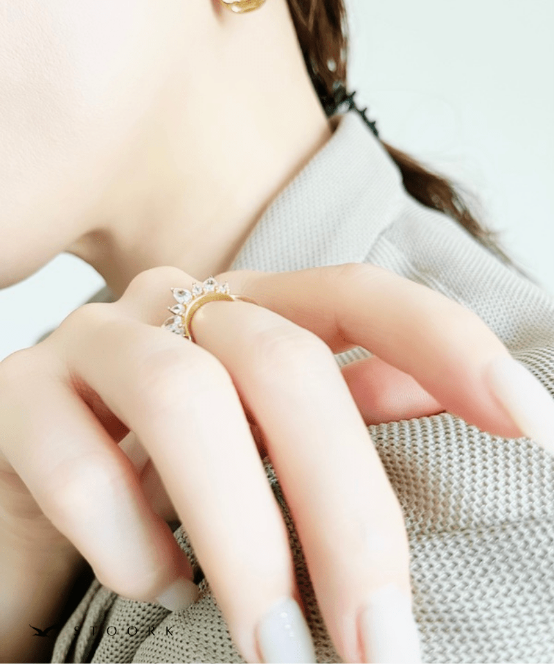 Zircon Crown Ring - stoork