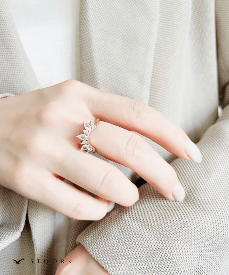 Zircon Crown Ring - stoork