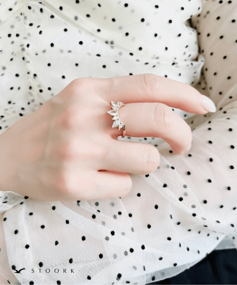 Zircon Crown Ring - stoork