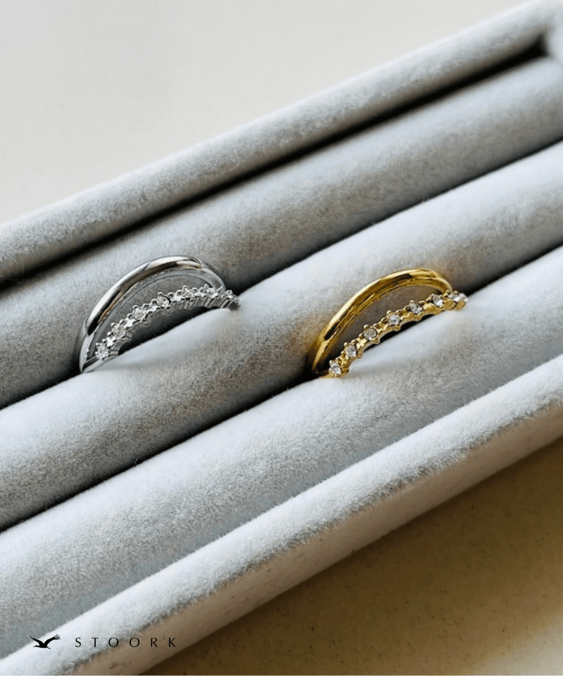 Zircon Double Line Ring - stoork